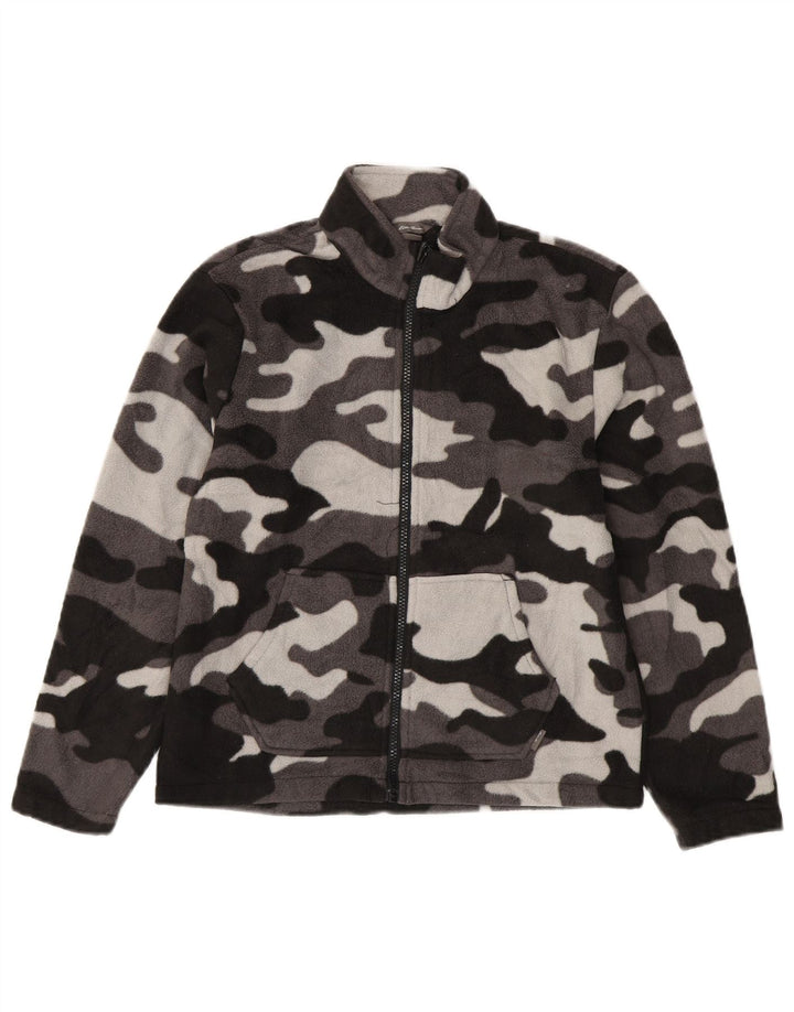 Eddie Bauer Chaqueta polar para niño 10-11 años Mediana Negro Camuflaje