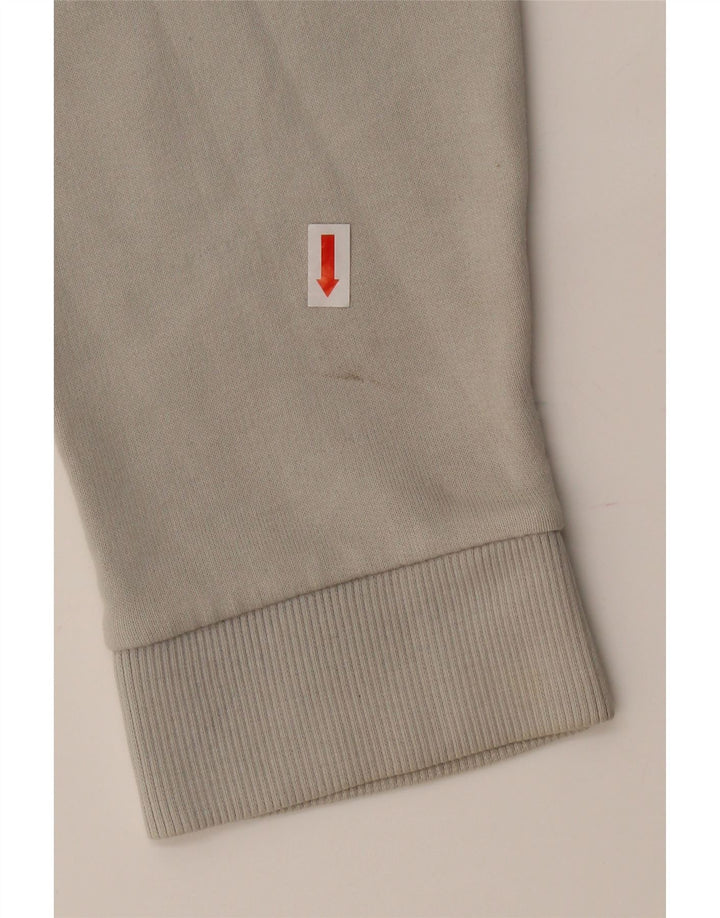 REEBOK Womens Oversized Crop Sweatshirt Jumper UK 20/22 XL Grey Vintage Reebok and Second-Hand Reebok from Messina Hembry 
