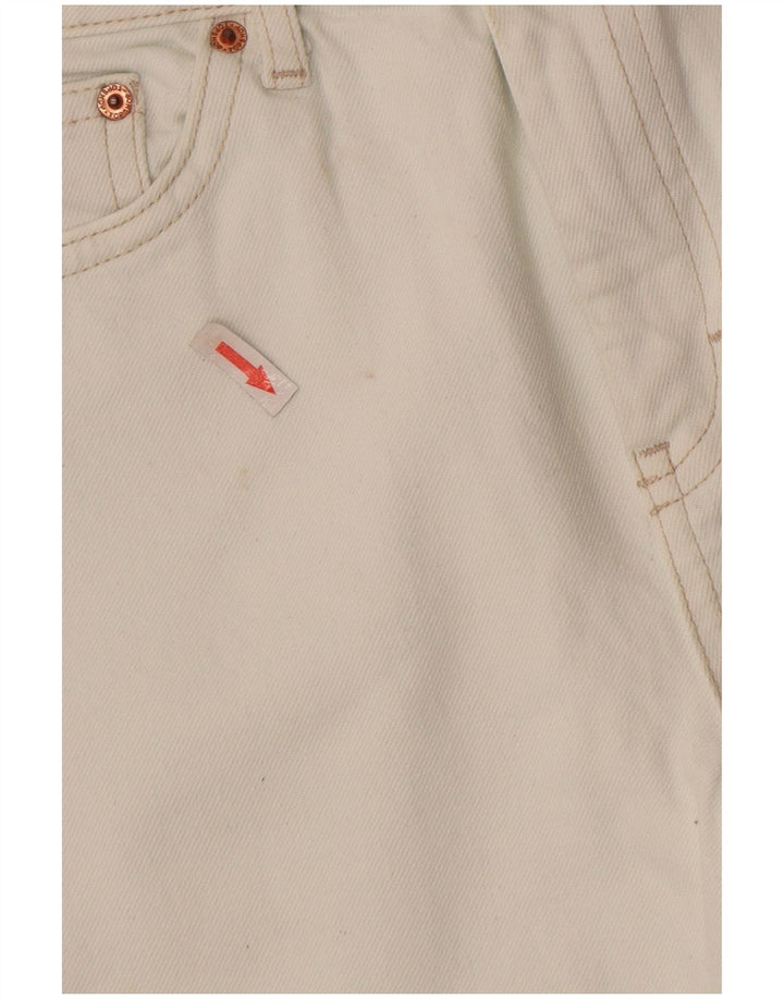 TOPSHOP Vaqueros rectos cortos para mujer W30 L25 Blanco