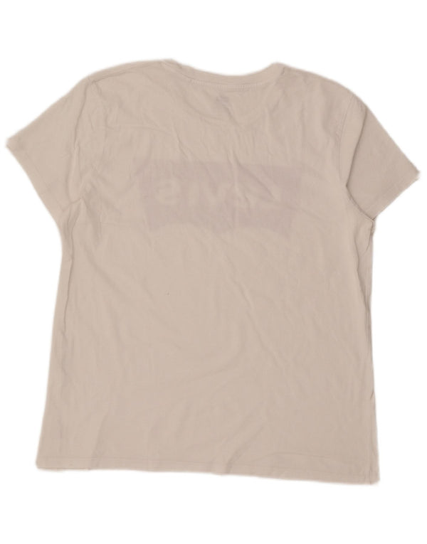 Levi's Camiseta gráfica para mujer Top UK 46 Large White