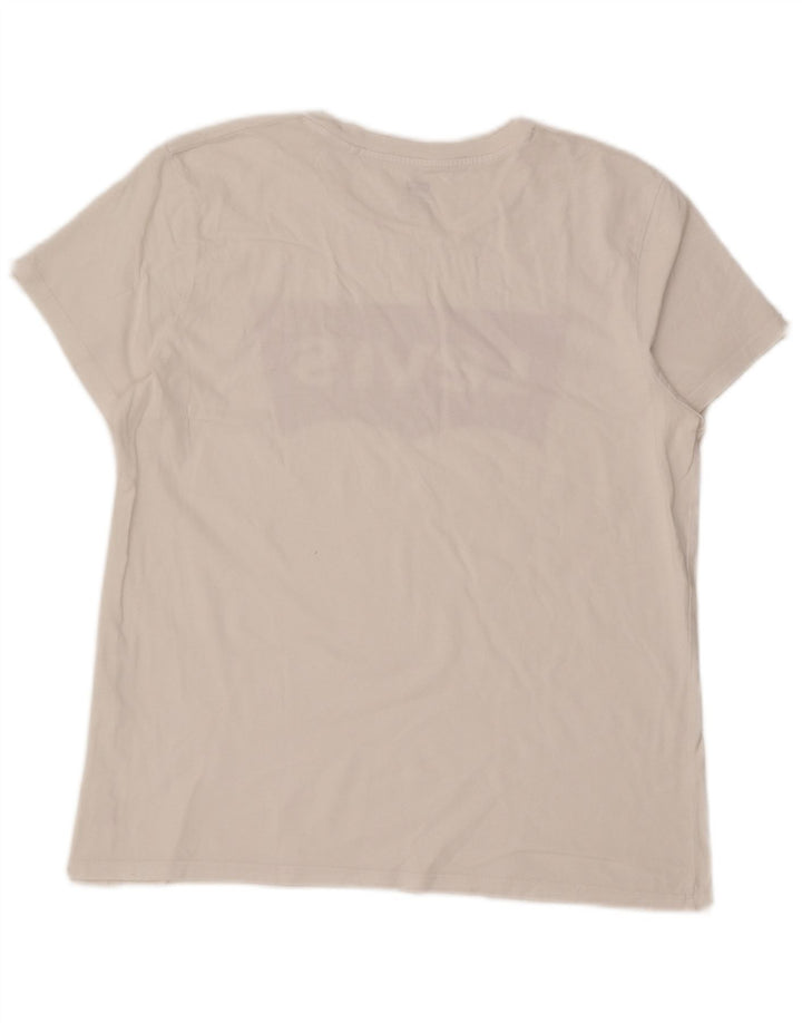 Levi's Camiseta gráfica para mujer Top UK 46 Large White