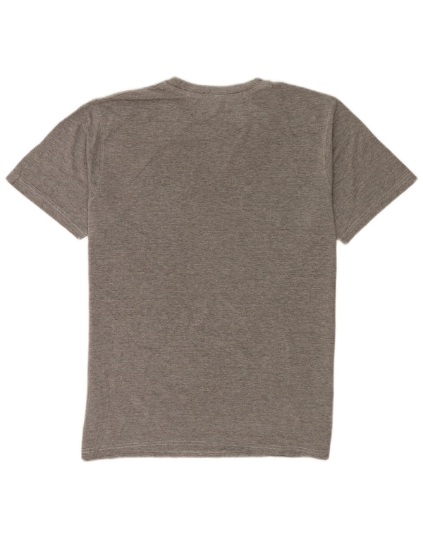 Camiseta estampada para hombre de Mountain Warehouse Top de algodón moteado gris medio