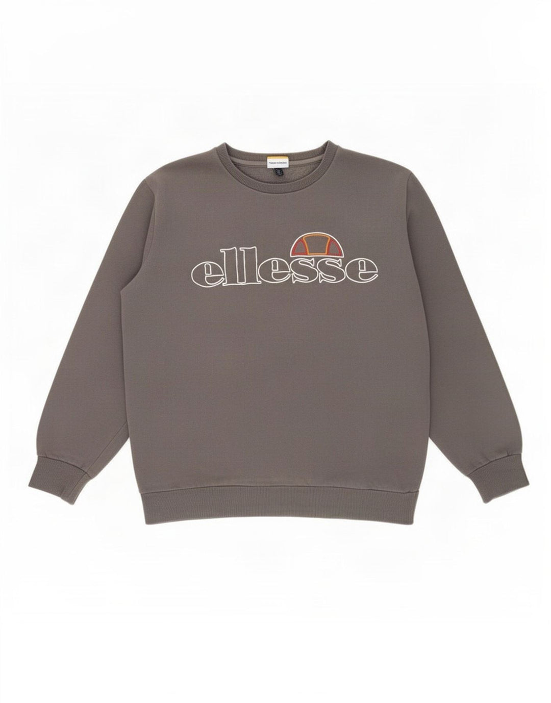 Ellesse Hombre Graphic Sudadera Jumper Grande Gris Algodón