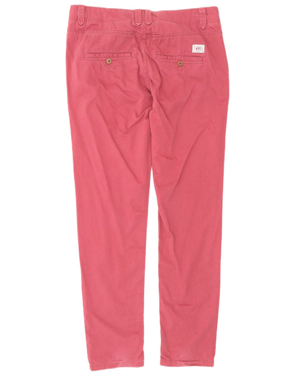 Tommy Hilfiger Pantalones chinos ajustados para hombre W31 L32 Algodón rosa