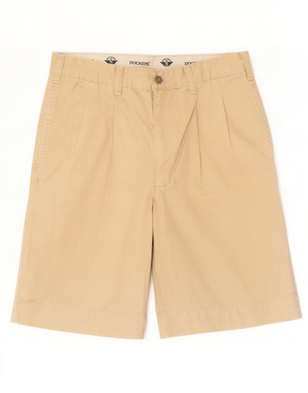 Dockers Mens Pegged Chino Shorts Pequeño W28 Algodón Beige