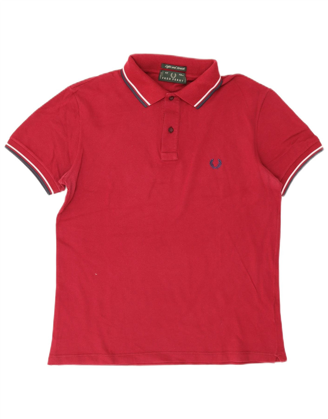 Fred Perry Polo De Hombre De Algodón A Rayas En Burdeos Medio