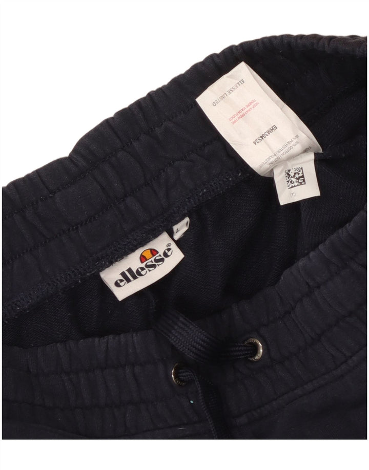 Ellesse Mens Graphic Sport Shorts Grande Azul Marino Algodón