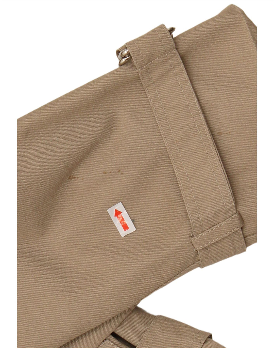 Vintage mujer gabardina Reino Unido 12 medio beige sintético