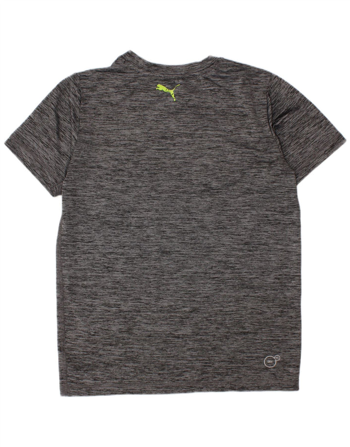 Puma Camiseta gráfica para niños 7-8 años Small Gris Moteado Poliéster