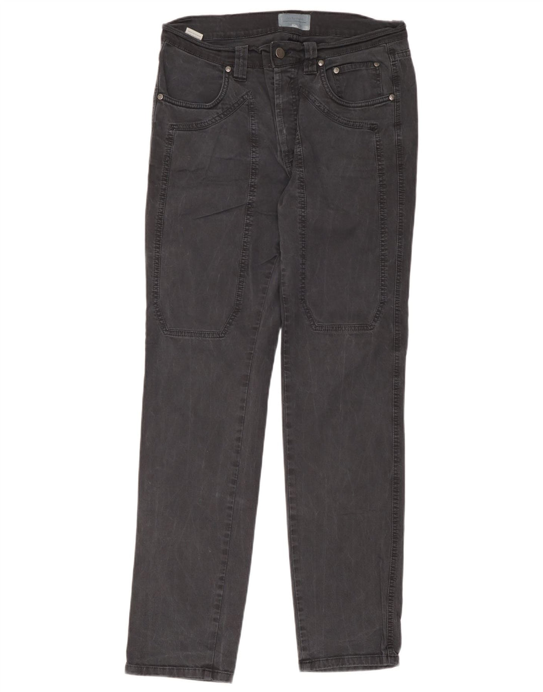 Jeckerson Vaqueros rectos para hombre W34 L33 Algodón gris