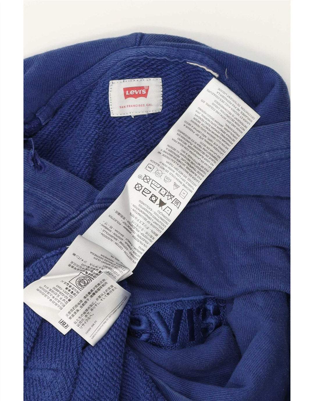 Levi's Hombre Sudadera Con Capucha Gráfica Jersey Pequeño De Algodón Azul