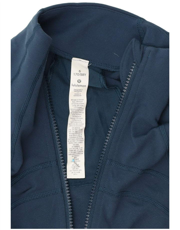 Lululemon - Chaqueta de chándal para mujer, talla 6, mediana, color azul marino, nailon