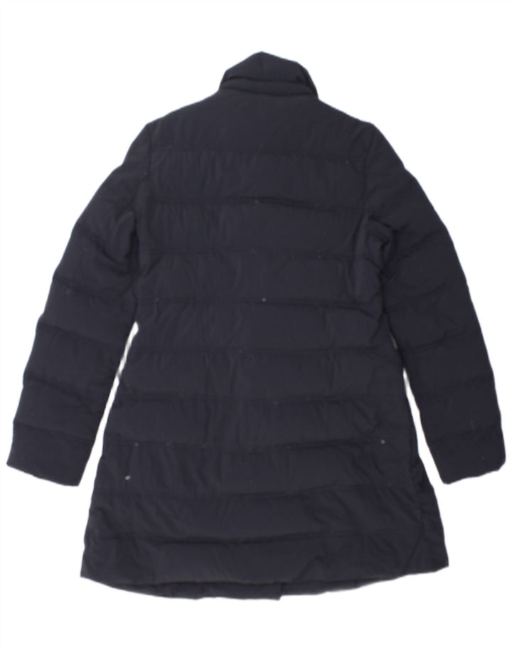 Aspesi Abrigo acolchado de doble botonadura para mujer UK 10 Small Azul marino Poliamida