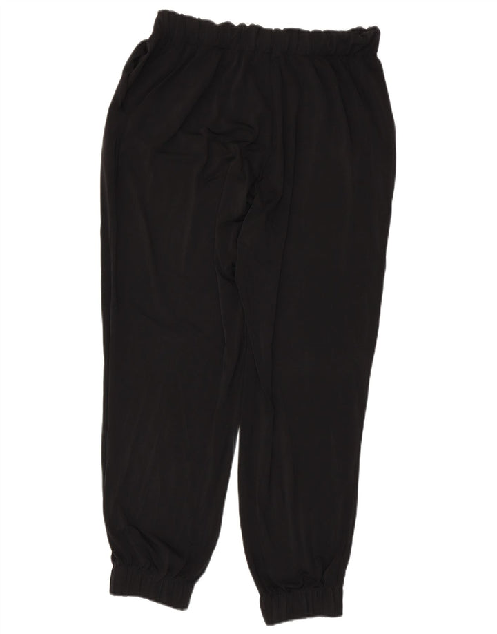 ZARA Mujer Pantalones De Chándal Joggers UK 42 Medium Negro