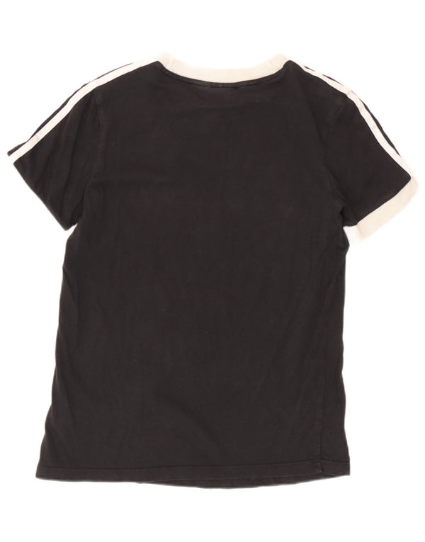 Adidas Camiseta para mujer Top UK 10 Small Black Cotton