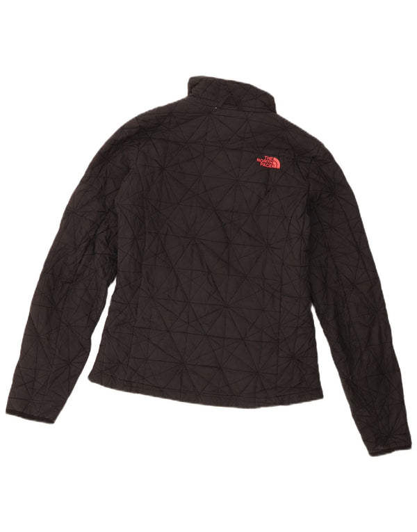 The North Face Womens Quilted Jacket UK 10 Small Grey Polyester