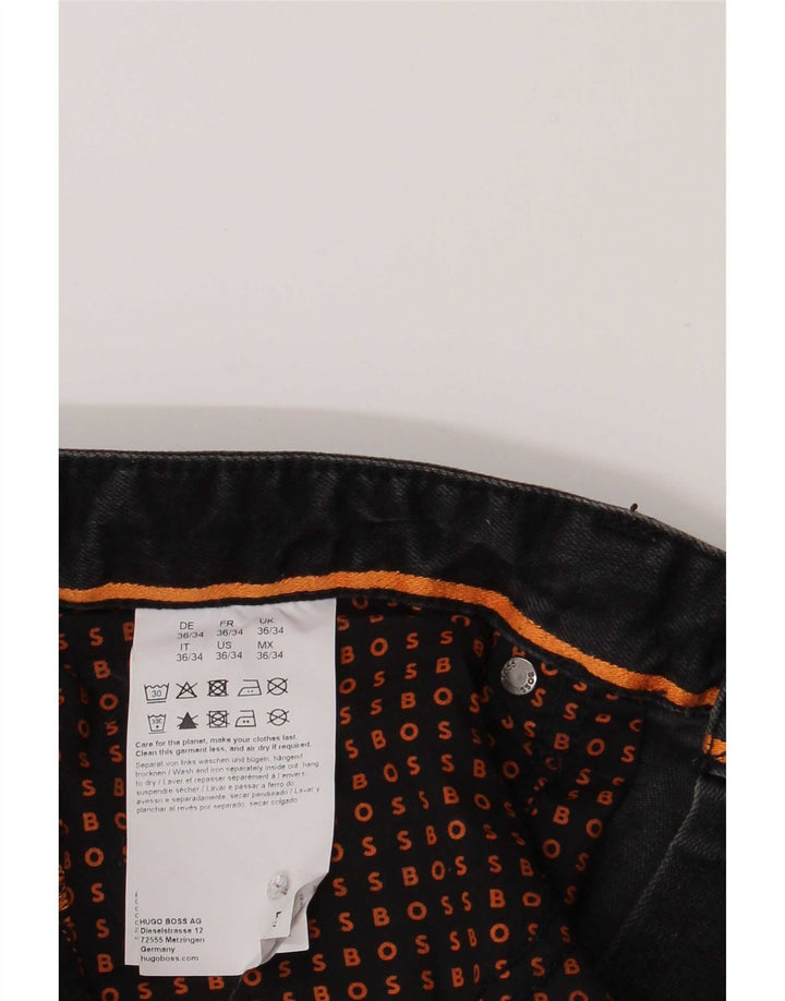 Vaqueros Hugo Boss Hombre Slim W36 L34 Algodón Negro