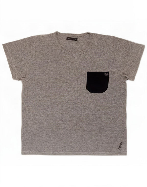 Camiseta para mujer de French Connection UK 46 Grande Algodón moteado gris