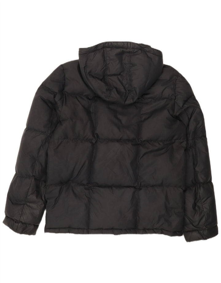 TOMMY HILFIGER Chaqueta acolchada con capucha para hombre UK 42 XL Poliéster negro