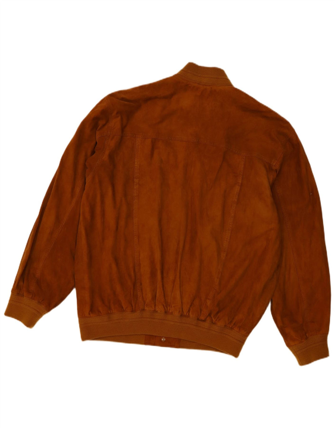 Vintage hombres ante bomber chaqueta Reino Unido 40 cuero marrón grande