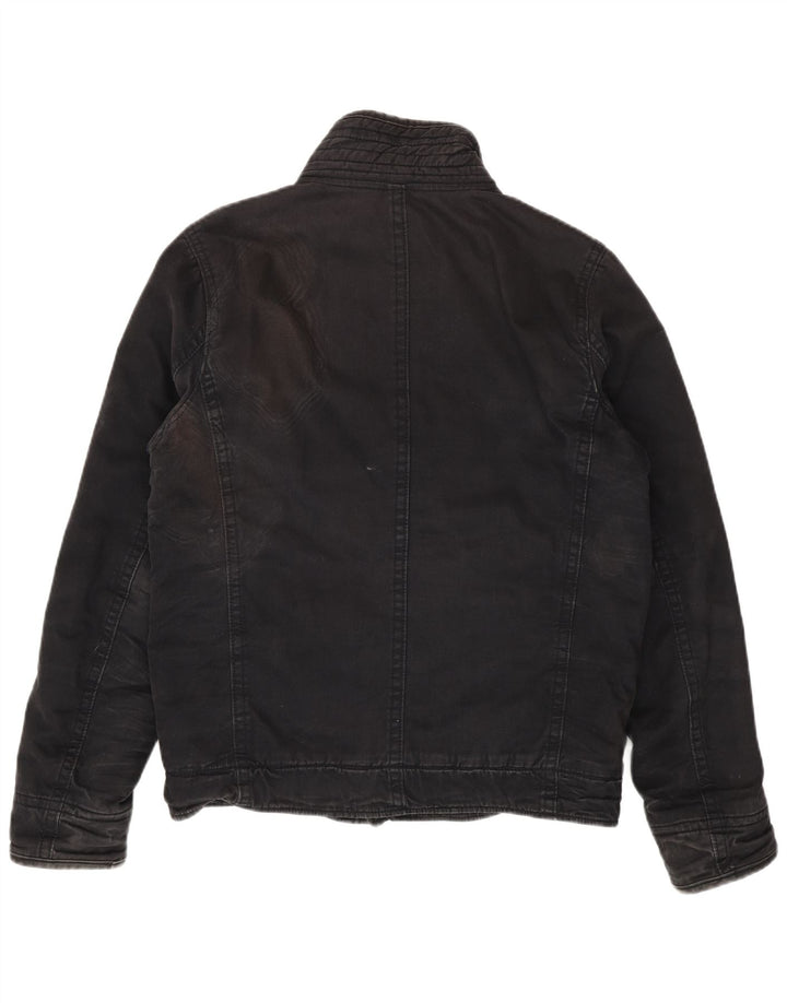 Hollister Chaqueta utilitaria para hombre Reino Unido 40 Grande Algodón negro