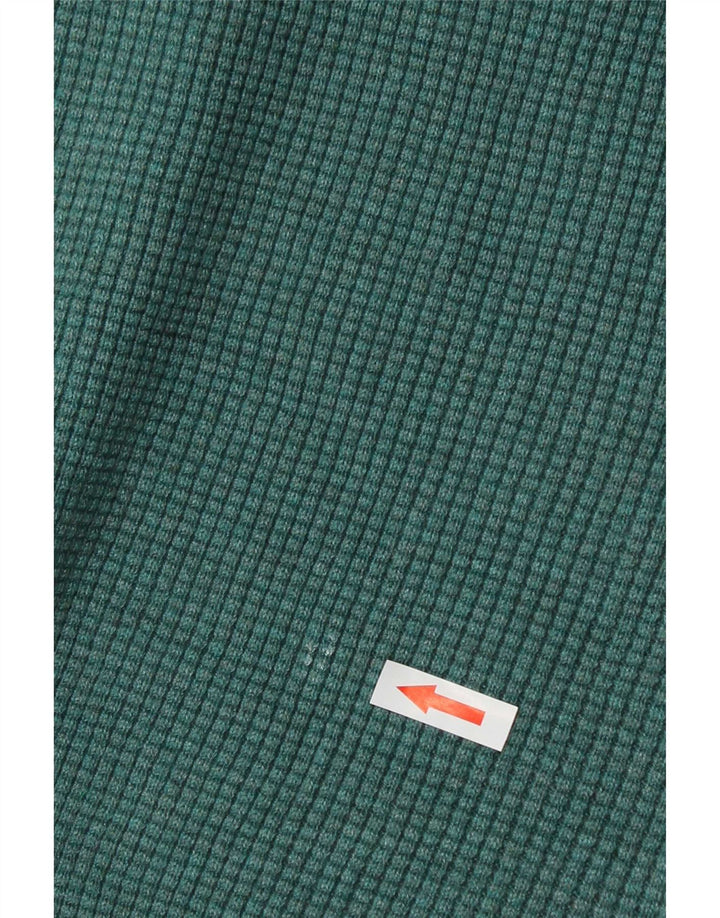 Marks & Spencer - Jersey de cuello redondo para hombre, poliéster verde grande
