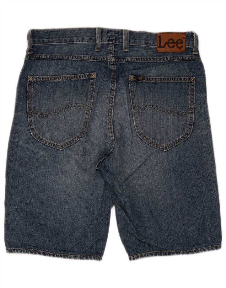 Lee Pantalones Cortos De Mezclilla Con 5 Bolsillos Para Hombre W30 Algodón Azul Medio