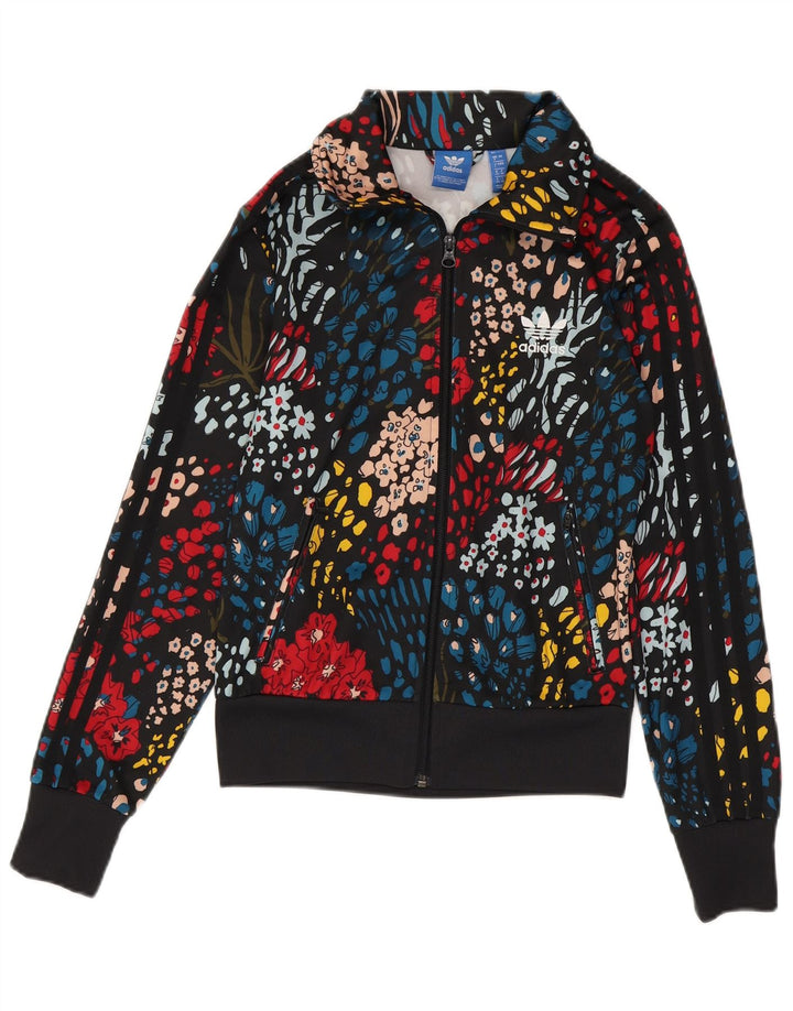 Adidas Mujer 3D Arc Chándal Top Chaqueta UK 8 Small Multicolor Floral