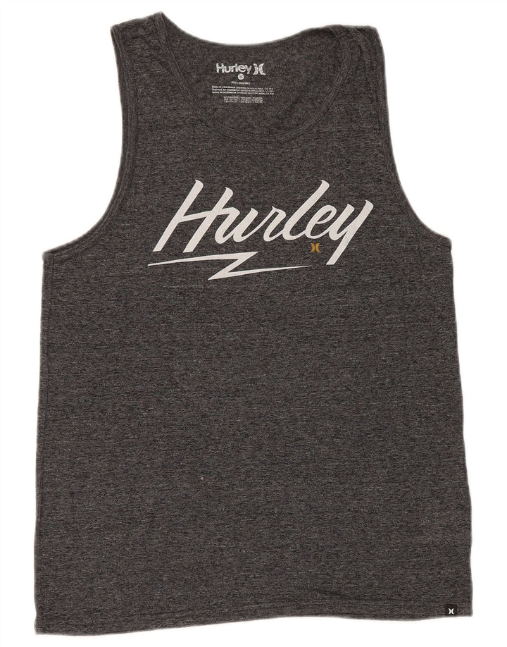 Hurley Hombre Petit Graphic Vest Top Pequeño Poliéster Gris Moteado