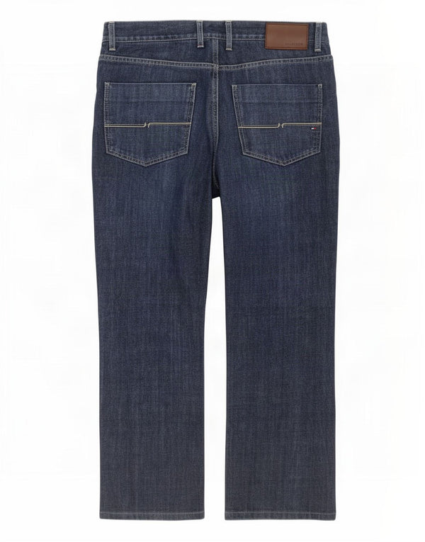 Tommy Hilfiger Vaqueros rectos para hombre W36 L30 Algodón azul marino
