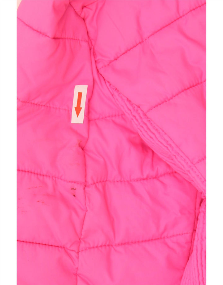 Superdry Chaqueta Acolchada Con Capucha Para Mujer UK 44 Poliéster Rosa Grande