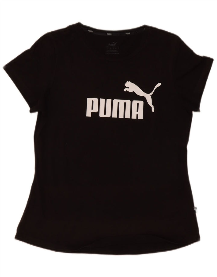 Puma - Camiseta gráfica para mujer, talla 40, talla M, color negro