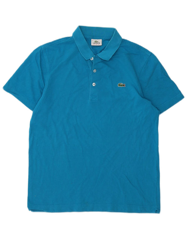 Polo Lacoste para hombre talla 4 algodón azul medio