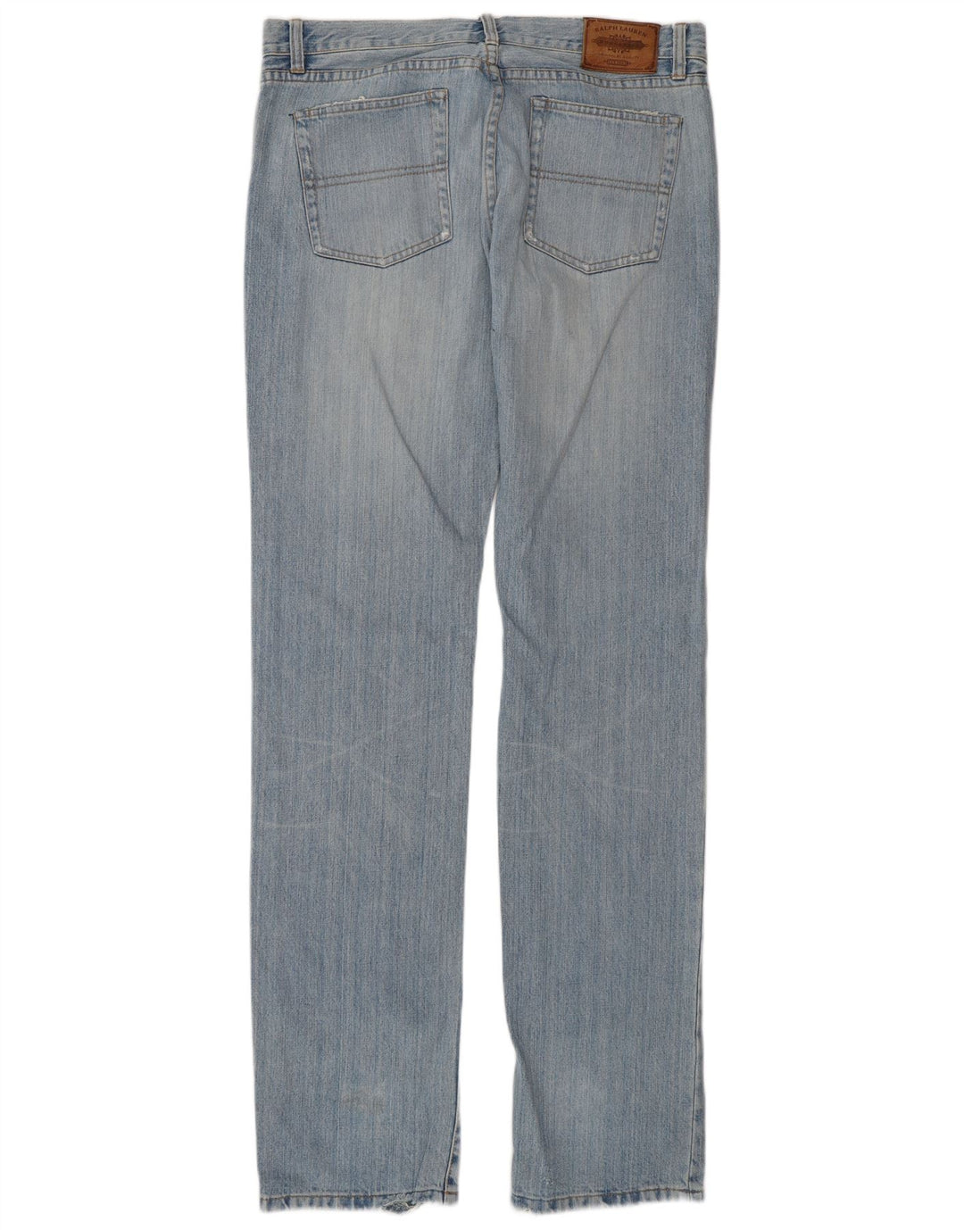 Ralph Lauren Jeans Slim para Mujer US 12 Grande W34 L37 Algodón Azul