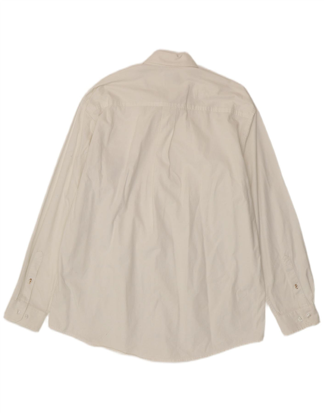 Camisa VINTAGE para hombre de algodón blanco medio