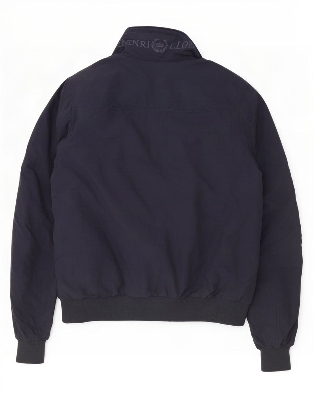 Henri Lloyd Chaqueta bomber estampada para hombre UK 40 Large Nylon azul marino