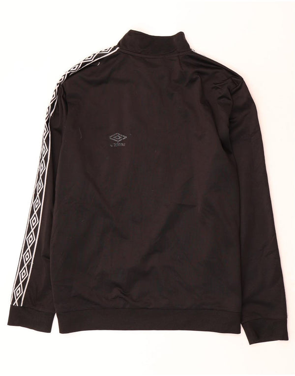Umbro Mens Graphic Pullover Chándal Top 2XL Poliéster geométrico negro
