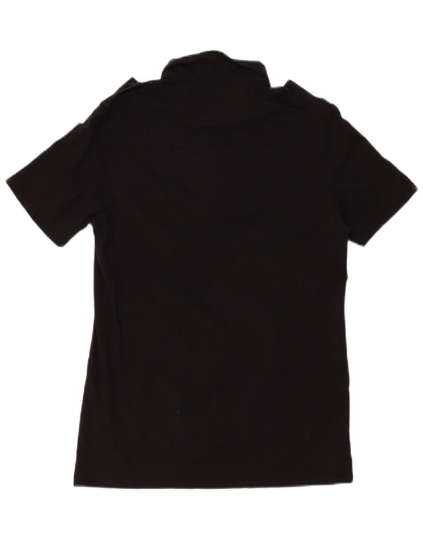 Guess Polo militar para hombre UK 34 XS Algodón negro