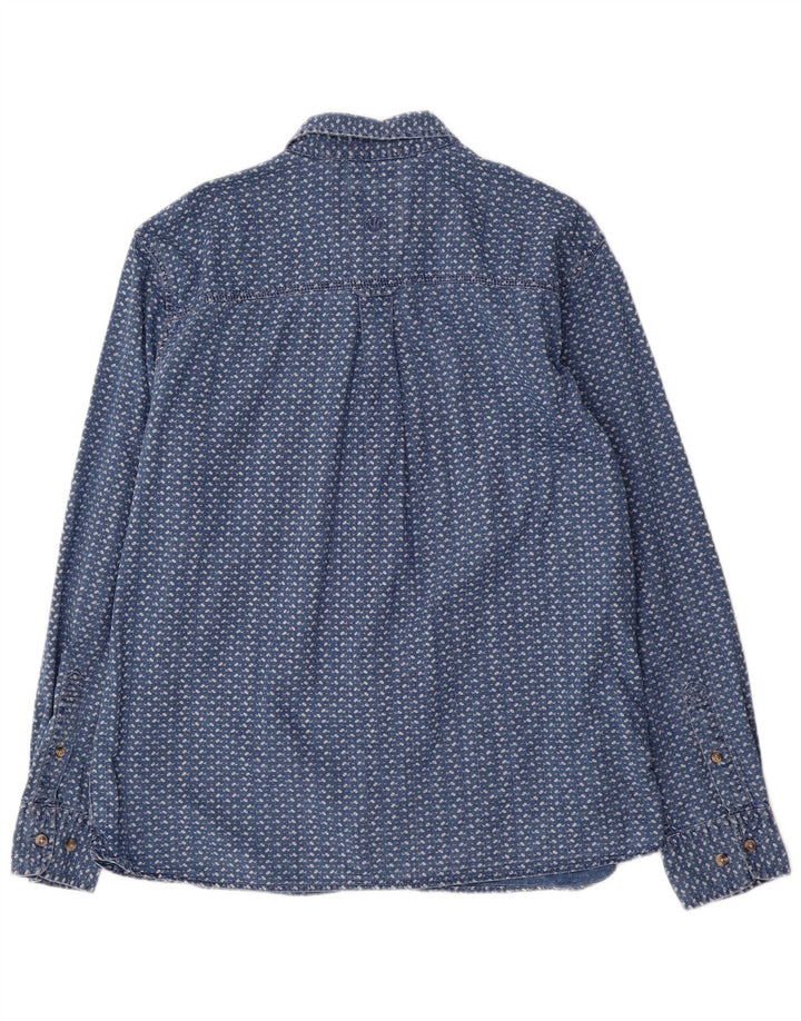Camisa de corte estándar para hombre de Fat Face XL de algodón a cuadros azules