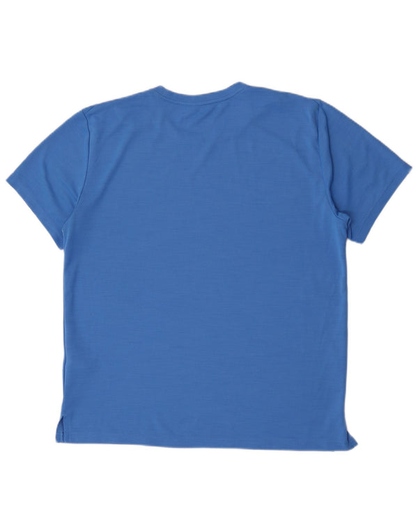 Nike Camiseta gráfica de ajuste estándar de manga corta para hombre, talla grande, azul