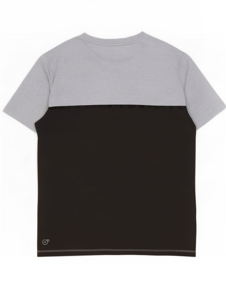 Camiseta Puma Hombre Top Small Gris Colorblock Poliéster