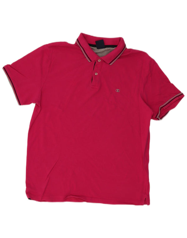 CHAMPION Polo para hombre 2XL Algodón rosa