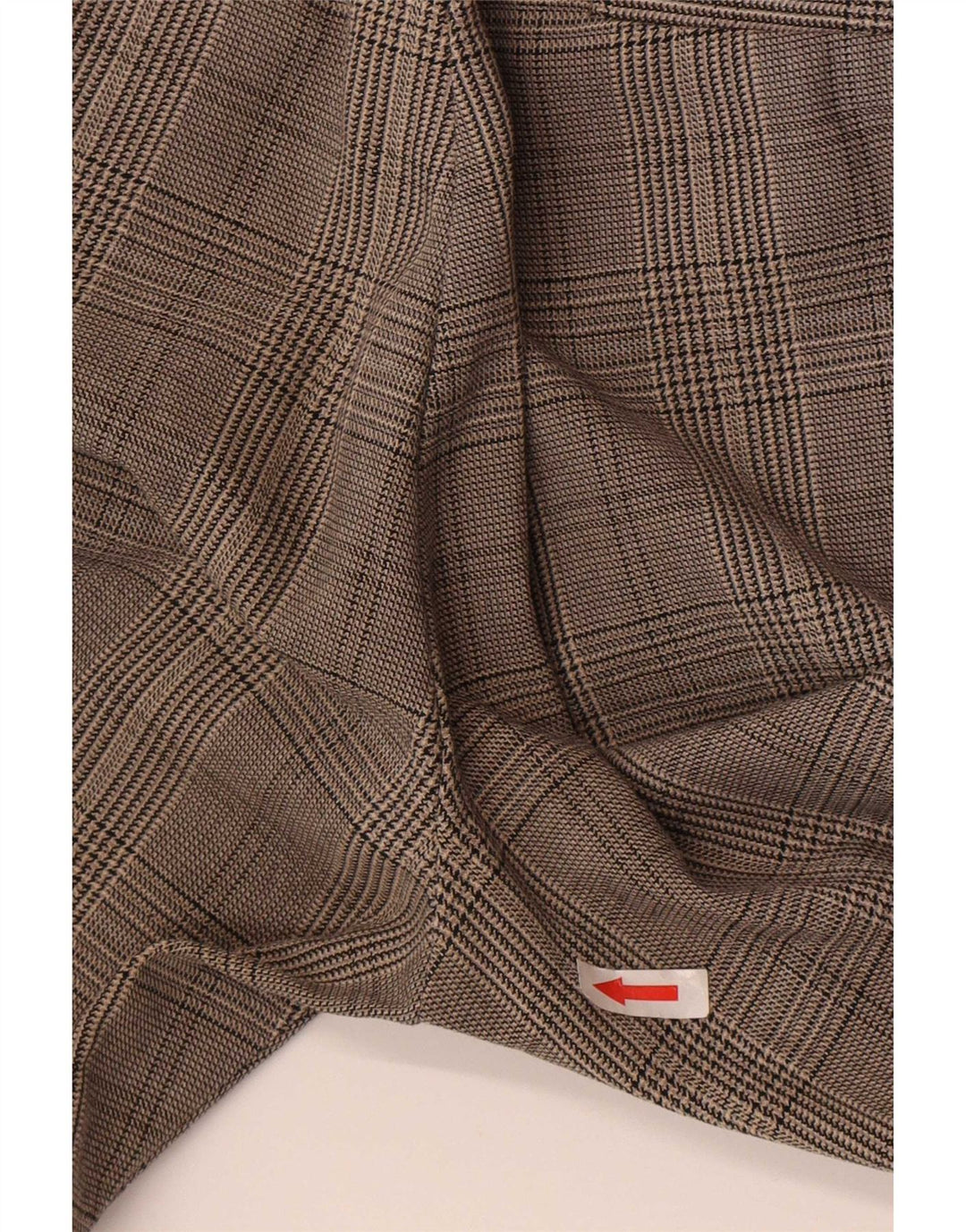 Zara Mujer Pantalones Chinos Slim Small W26 L25 Cuadros Grises