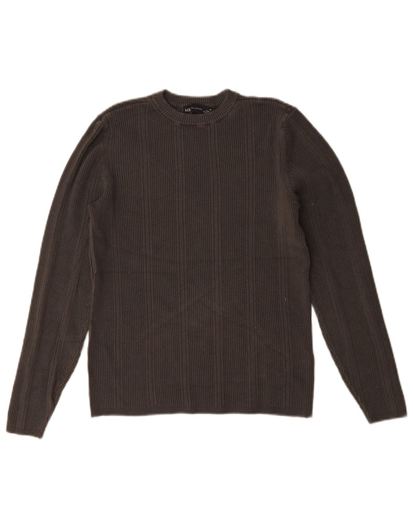Marks & Spencer Top para mujer de manga larga UK 44 Viscosa gris medio