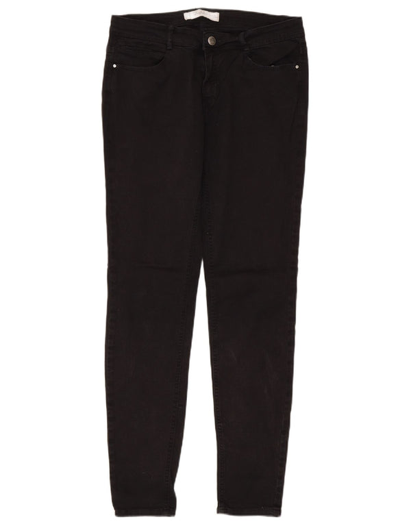 Zara Vaqueros pitillo para mujer EU 38 Small W28 L29 Algodón negro