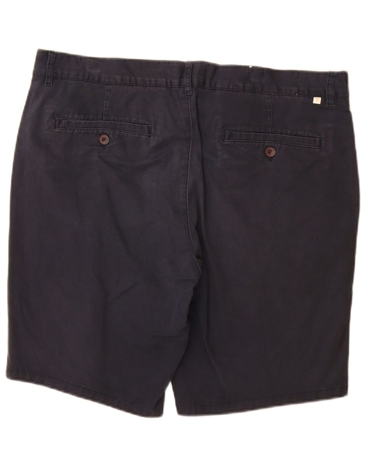 Farah Mens Chino Shorts W36 Grande Azul Marino Algodón