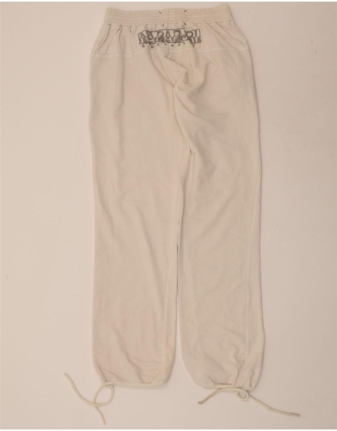 NAPAPIJRI Pantalones de chándal con estampado gráfico para mujer Joggers UK 40 Medium White