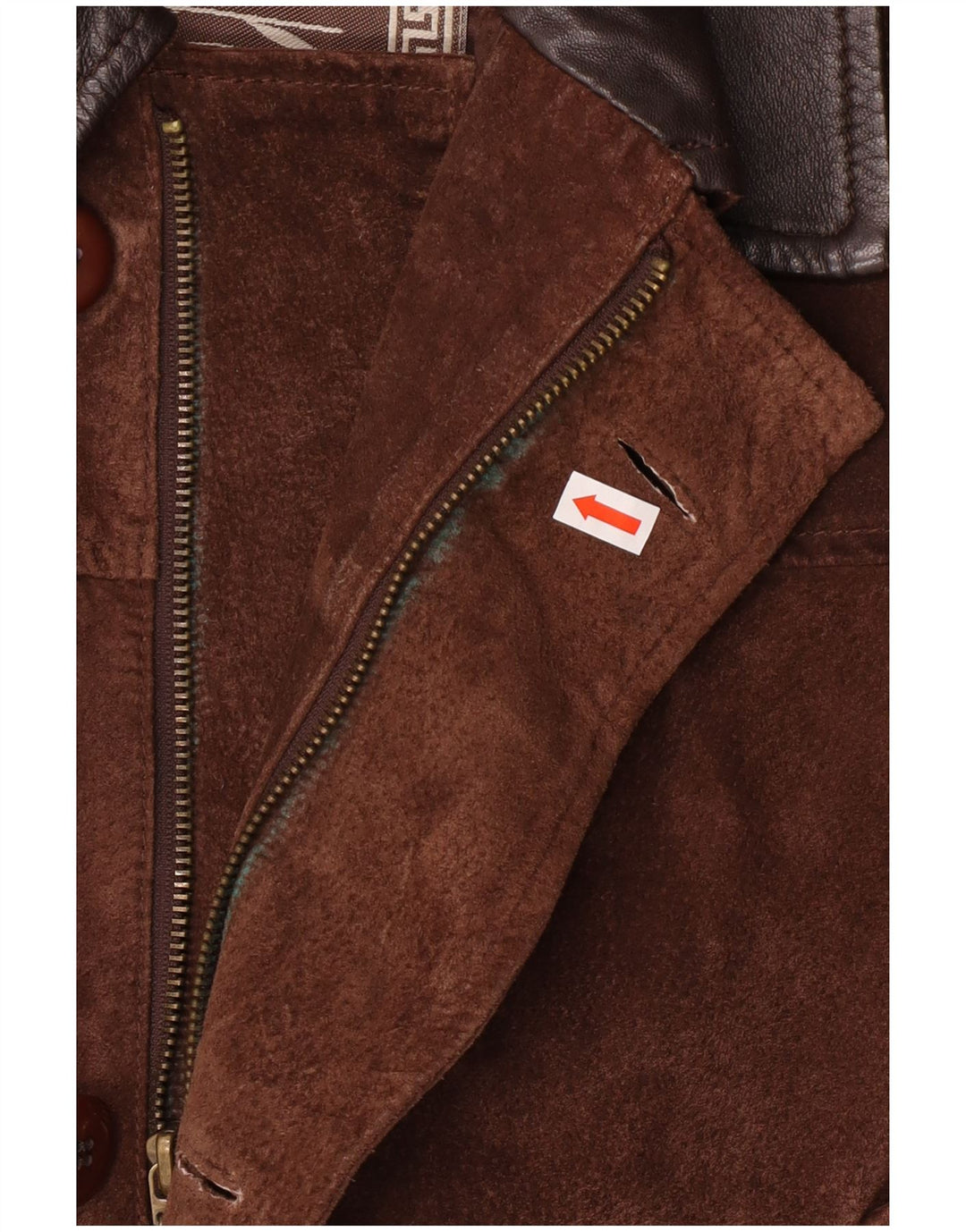 Compagnia Abrigo cortavientos de ante para hombre IT 50 Cuero marrón grande