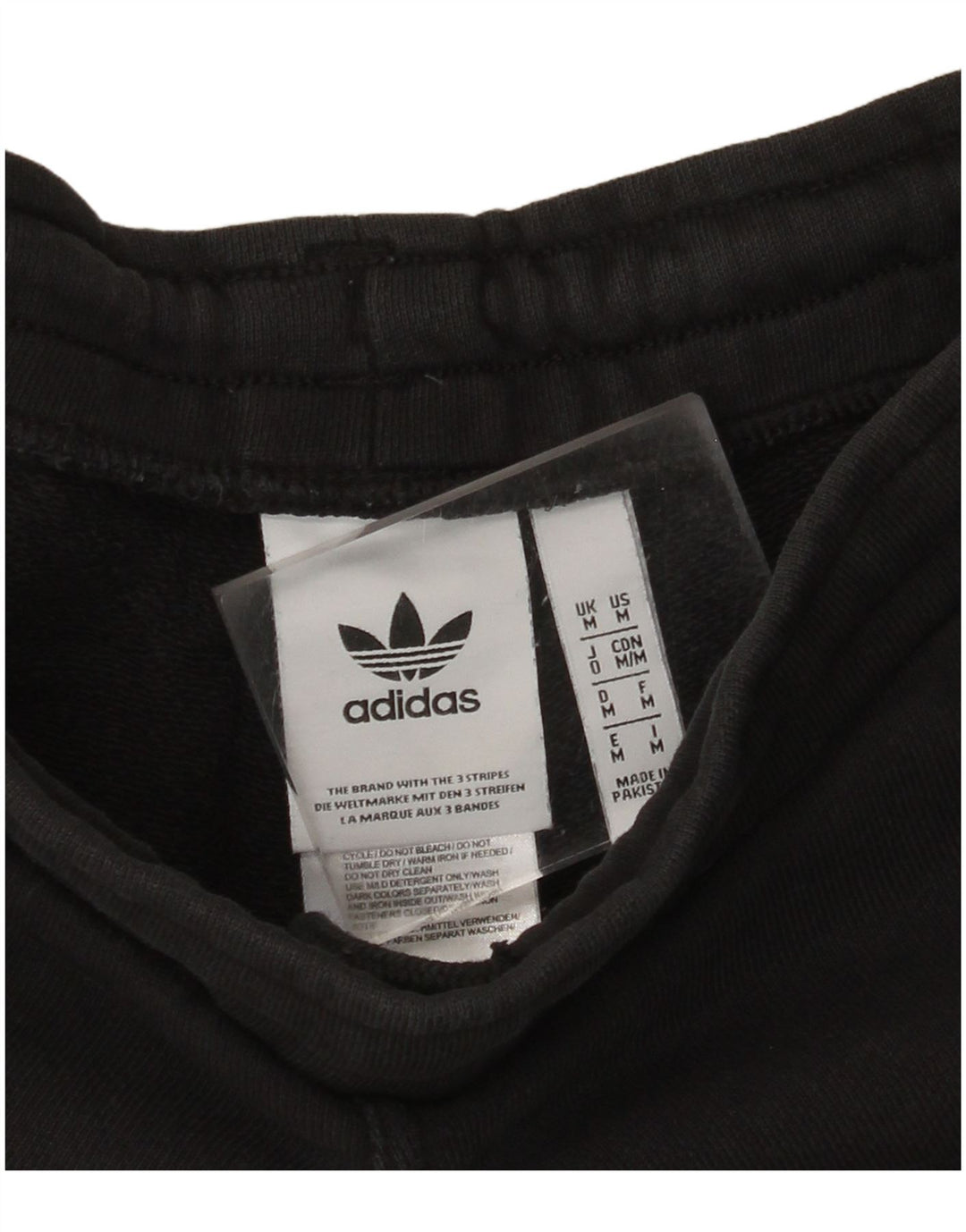 Pantalones cortos deportivos ADIDAS para hombre de algodón negro mediano