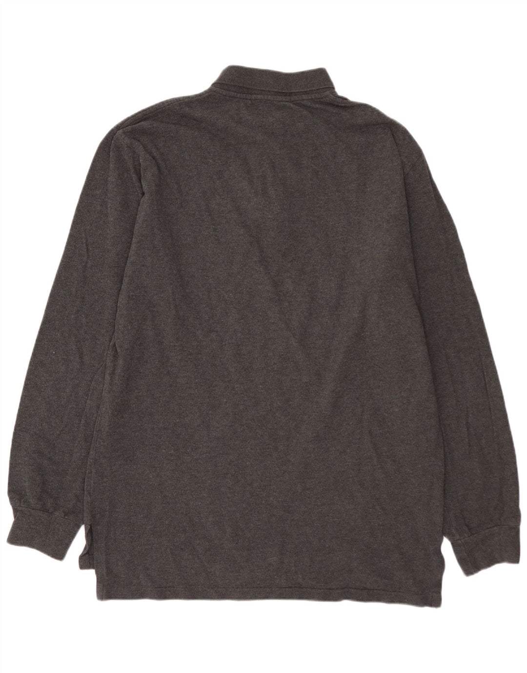 POLO RALPH LAUREN Polo de manga larga para hombre de algodón gris medio